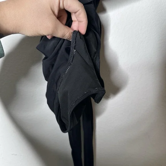 Aerie Wrap One Piece Swimsuit Womens Size XXL Black Vacation Resort Full Coverag - Picture 6 of 6